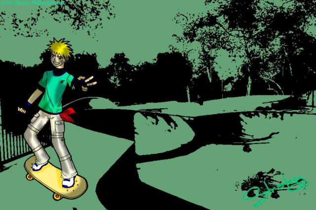 Naruto Skateboarder